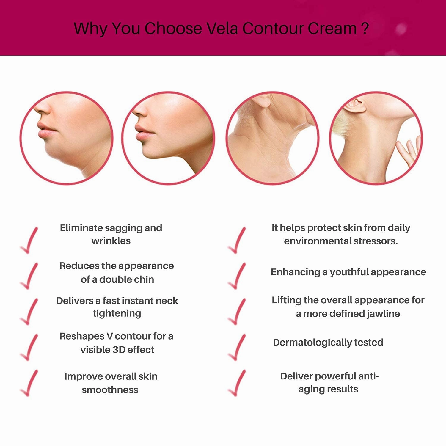Advanced Neck Serum – V line Jawline - Fine Lines - Neck Wrinkles - Sagging Skin - Serum for Women and Men. Anacis