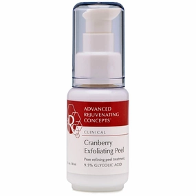 ADVANCED REJUVENATING CONCEPTS Cranberry Exfoliating Peel| Glycolic Acid Face Serum with Cranberry Enzymes | For Dry, Balanced, Combination, and Oily Skin