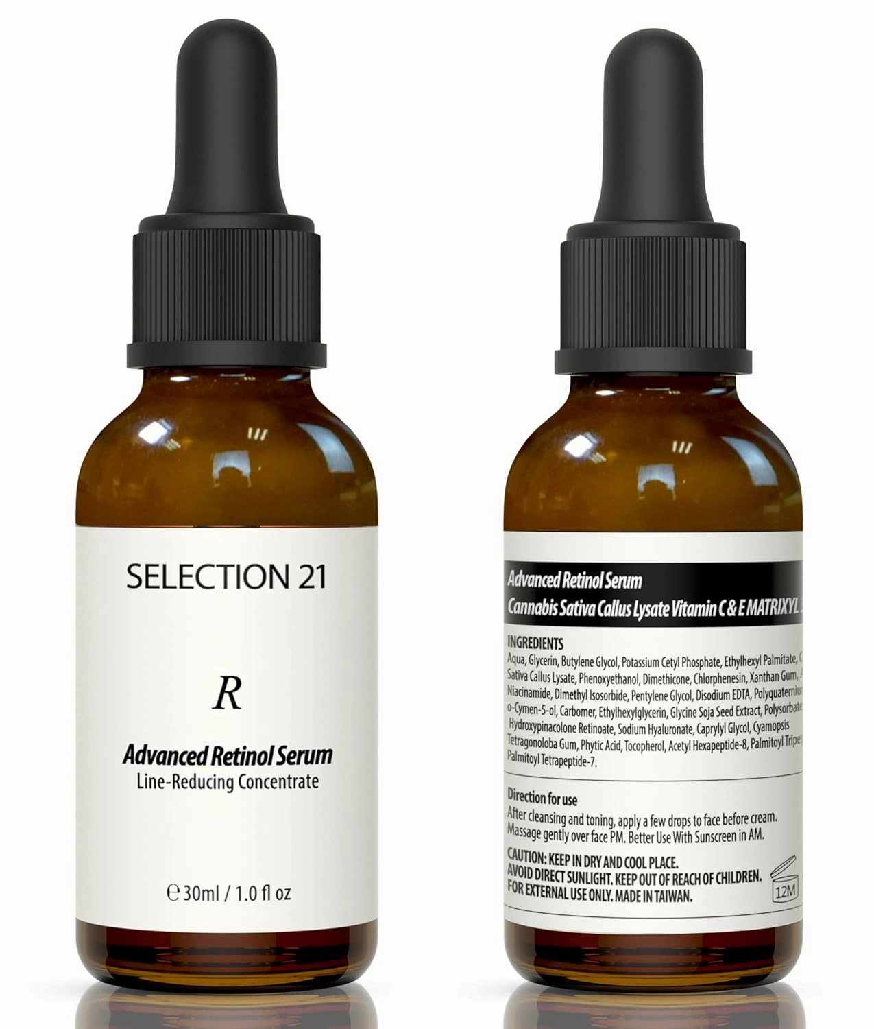Advanced Retinol Serum for Face Anti-Wrinkle Serum with 5% Vitamin A Anti-aging Complex, , Reduce Fine Lines with Argireline Peptides Matrixyl 3000 Stem Cell Serum 1 Fl OZ.