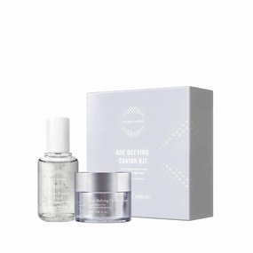 Age Defying Caviar Kit – Anti-Aging Kit, Age-Defying Caviar Cream & Serum for Fine Lines Repair, Skin Renewal for Face & Neck