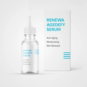 AgeDefy Serum for Face Deep Hydration, Brightening & Pore Minimizer, Improves Skin Texture & Tone, Lightweight, Fragrance-Free, 30ml