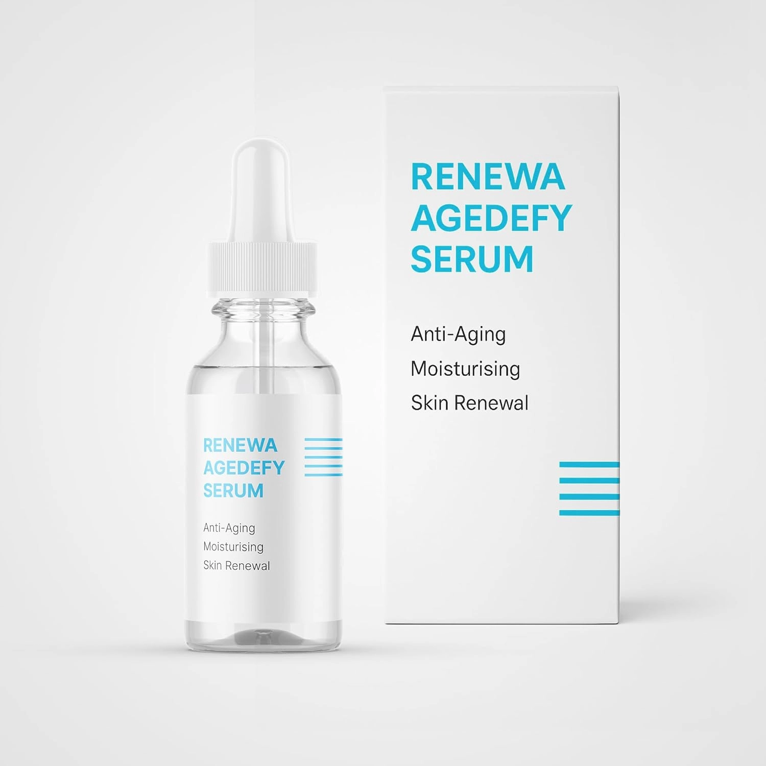 AgeDefy Serum for Face Deep Hydration, Brightening & Pore Minimizer, Improves Skin Texture & Tone, Lightweight, Fragrance-Free, 30ml