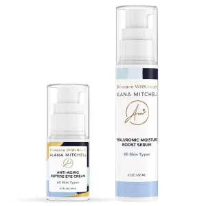 Alana Mitchell Anti-Aging Peptide Eye Cream Hyaluronic Moisture Boost Serum
