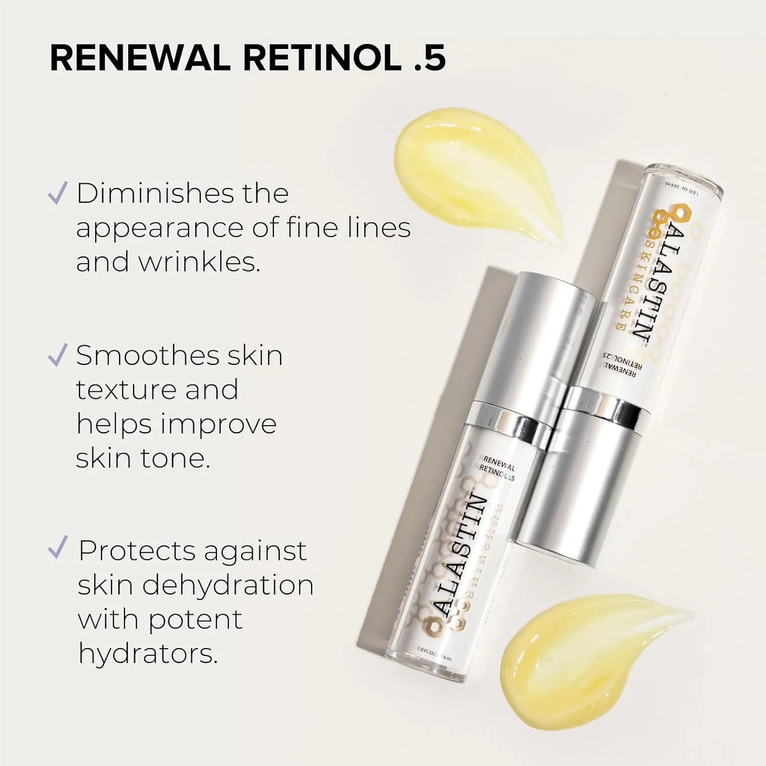 ALASTIN Skincare Skin Renewal Retinol Face Serum | Anti-Aging, Diminishes Fine Lines & Wrinkles | Repair Skin Texture & Tone