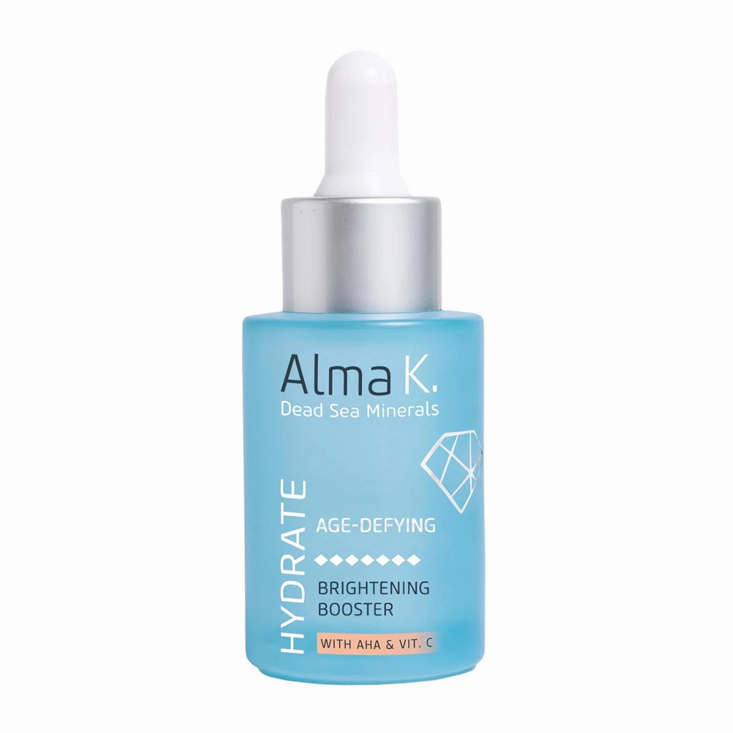 Alma K Brightening Booster - Vitamin C Face Serum with AHA, Hydrating and Brightening Serum for Women, Anti Aging, Improve Appearance of Fine Lines & Wrinkles - 1 oz