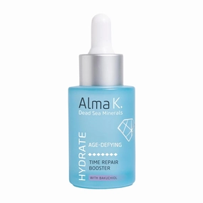 Alma K Time Repair Booster with Bakuchiol - Face Serum for Women - Hyaluronic Acid Serum for Face - Skin Brightening Serum - Hydrating Serum - 1 oz