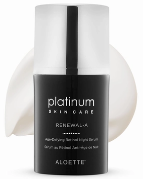 Aloette Retinol Serum for Face - Hydrating Vitamin C Face Serum with Niacinamide Hydrates, Plumps & Brightens Skin - Night Facial Serum Skincare for Fine Lines & Uneven Skin Tone, 0.54 Oz