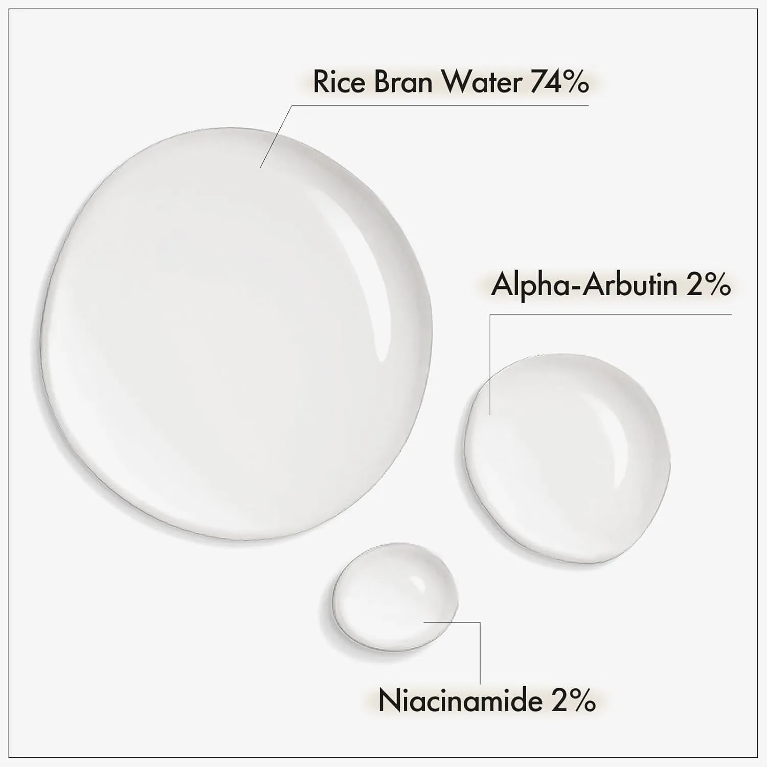 Alpha Arbutin 2% Rice Serum, Rice 746,074ppm, Alpha-Arbutin 20,000ppm, Glow, Glass skin, Pigmentation, Acne Marks, Dark Spots, Even Skin Tone, Hydrating, Korean Skin Care, 33ml / 1.11 fl.oz.