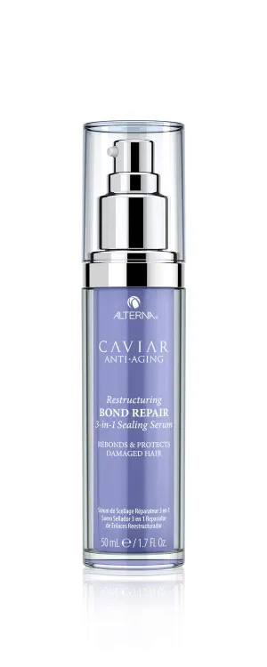 Alterna Caviar Anti-Aging Restructuring Bond Repair Leave In Hair Serum Treatments for Damaged Hair | Sulfate Free, Paraben Free