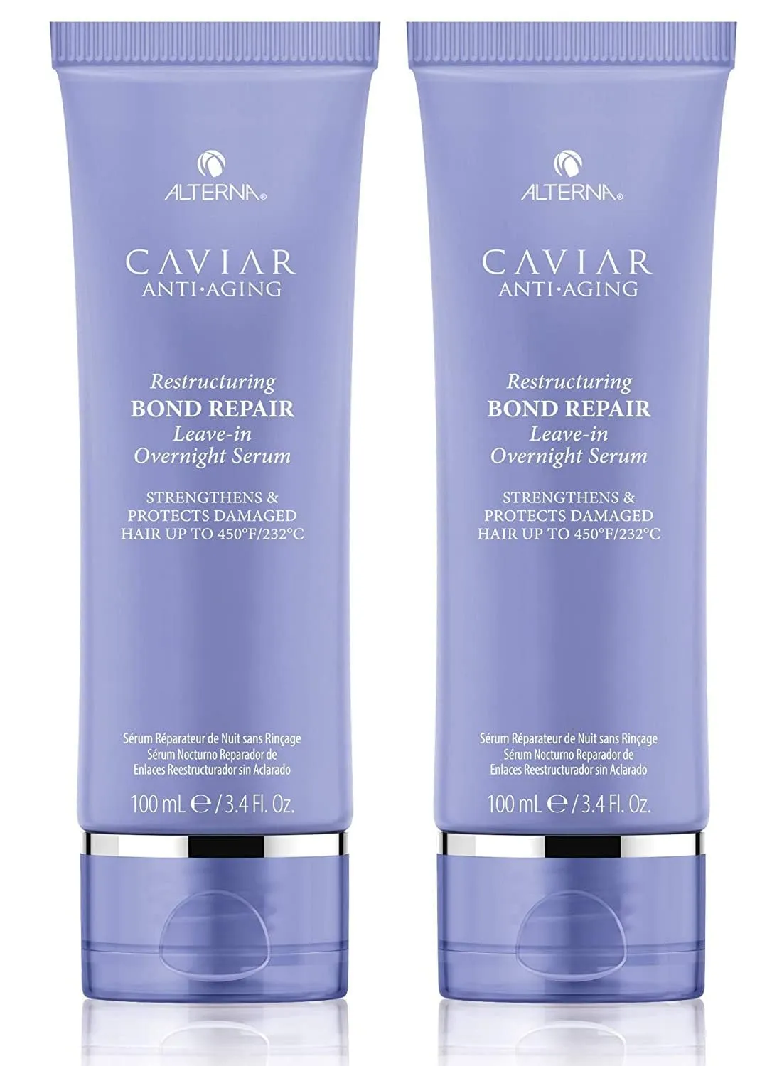 Alterna Caviar Anti-Aging Restructuring Leave-in Overnight Serum, 3.4 Fl Oz, Strengthens and Protects Damaged Hair