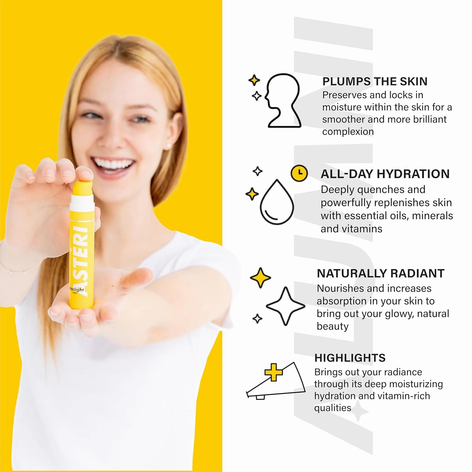 Alumni Skincare Starlight – .98 oz Vitamin C Face Serum w/ Niacinamide, Vitamin A, B, E, & K – Hydrating & Refreshing Serum – Gentle Facial Care for Dark Spots, Uneven Tone & All Skin Types (2 Pack)