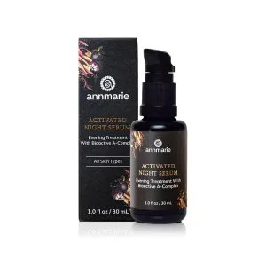 Annmarie Activated Night Serum - 30ml | Retinol Alternative for Bright, Firm, Revitalized Skin - Algae Bioactive A-Complex & Antioxidants - For All Skin Types