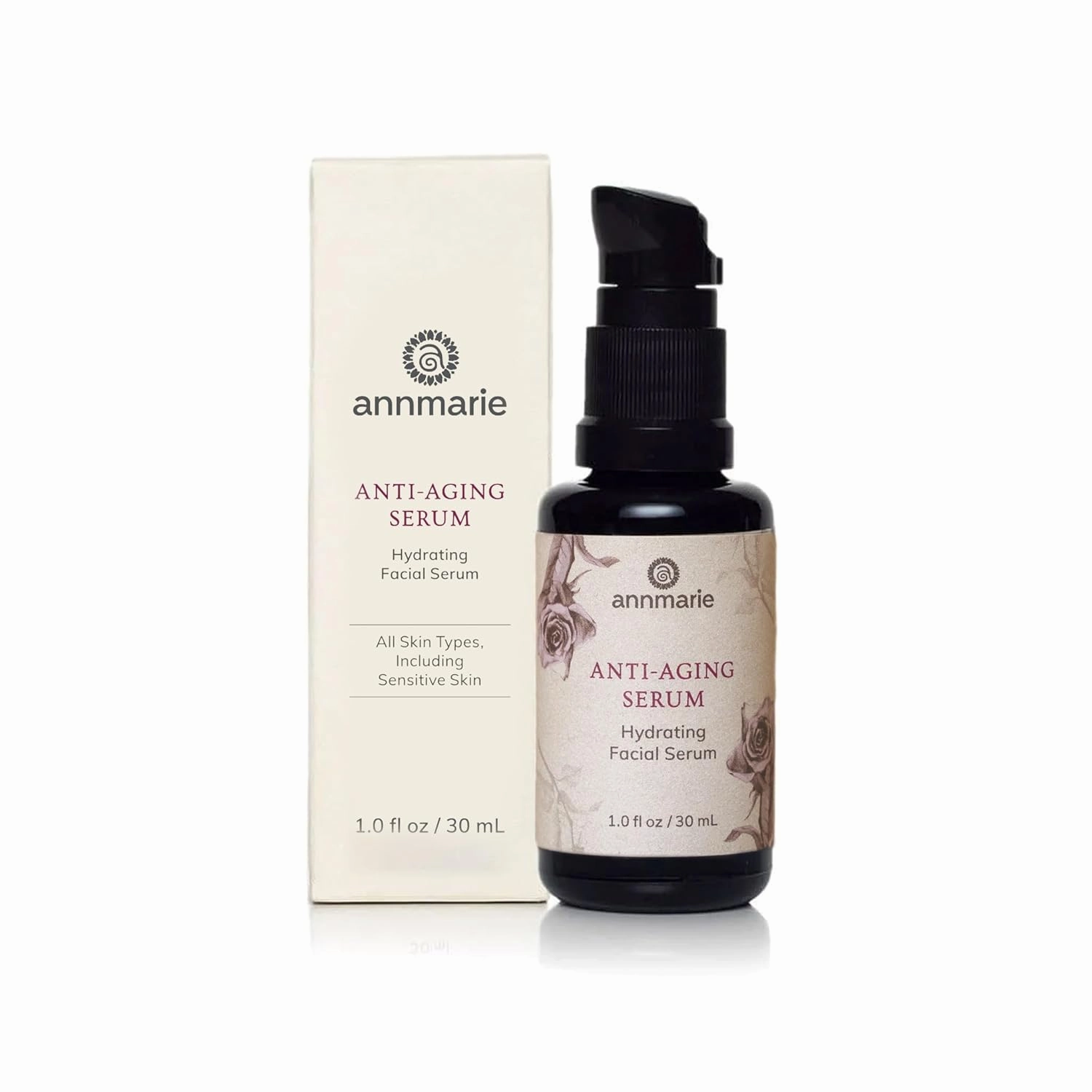 Annmarie Skin Care Anti-Aging Serum - Aloe-Vera Based Serum with Hyaluronic Acid & Herbal Extracts. Hydrating & Firming Serum for Dry Skin, Fine Lines & Wrinkles, For All Skin Types (30ml, 1.0 fl oz)