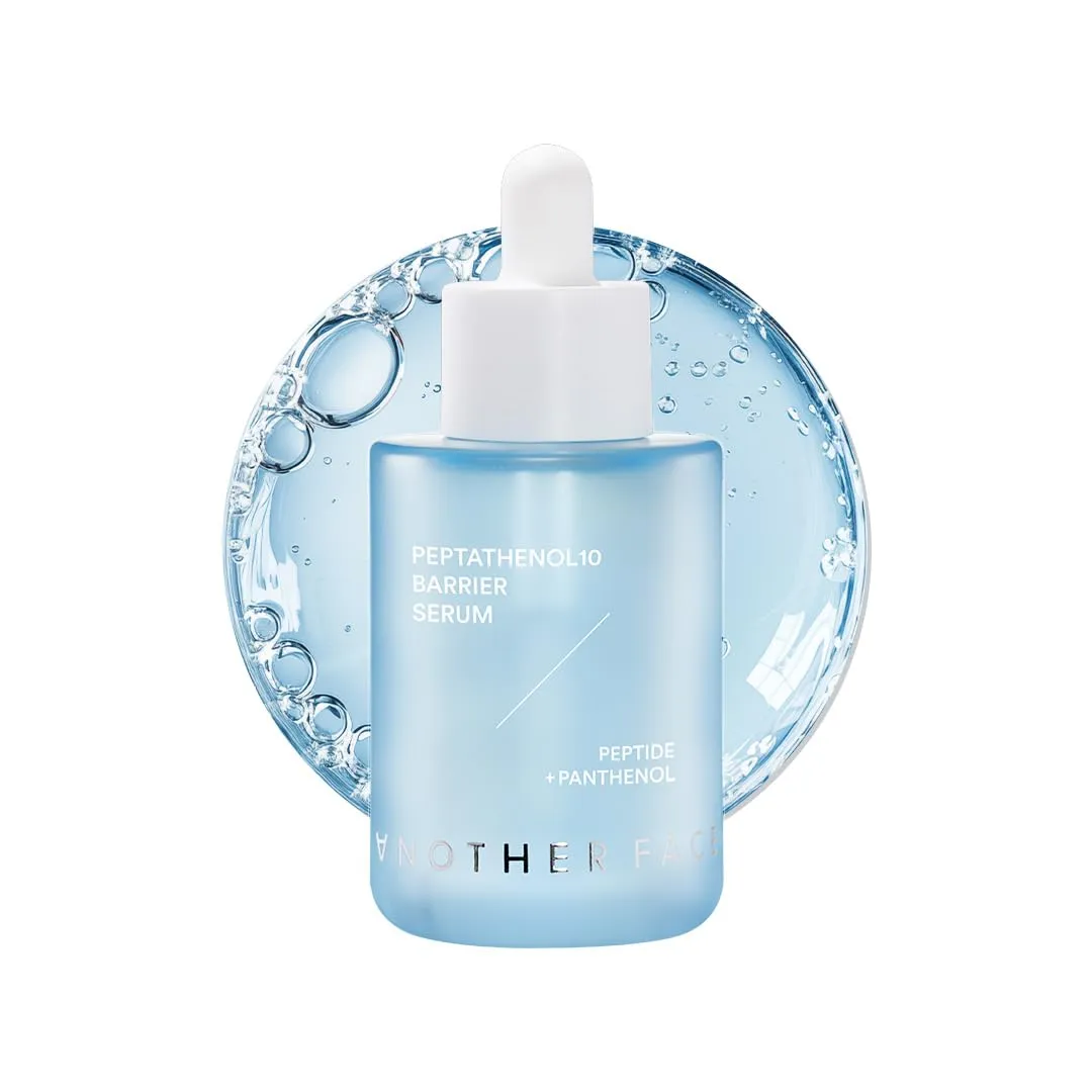 ANOTHER FACE PEPTATHENOL10™ Barrier Serum, Glowing & Firming for Anti Aging, Skin Barrier Repairing, Soothing & Calming Sensitive Skin, Hydrating for Dry Skin, Vegan, Korean Skin Care, 1.35 Fl. Oz