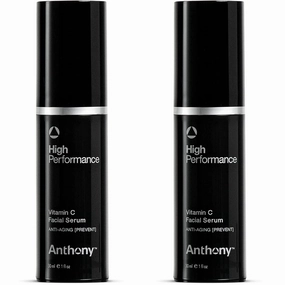 Anthony High Performance Vitamin C Cream Treatment. Advanced Anti-Aging Serum for Face with Polypeptides & Salicylic Acid. Dark Spot Corrector Moisturizer for Face Brightening, 2 Pack (1 Fl Oz)