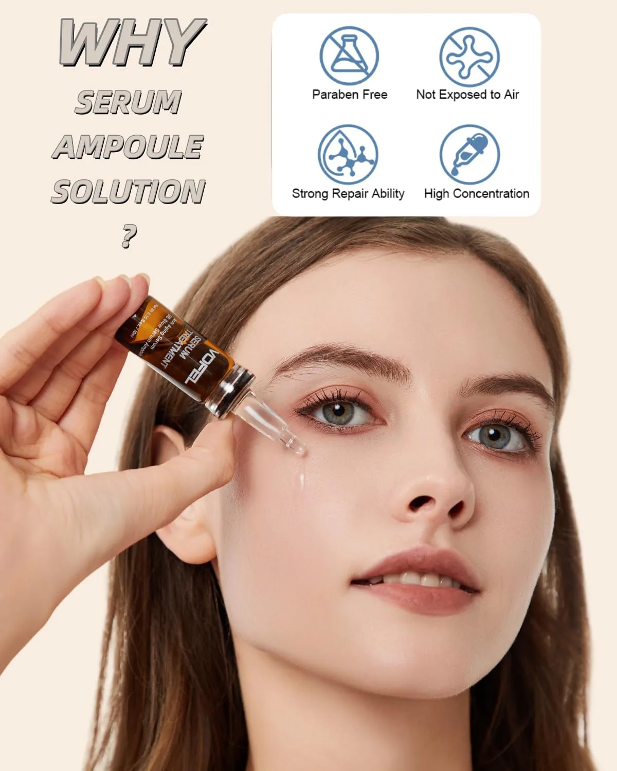 Anti Aging Serum with Hyaluronic Acid for Microneedling Serum BB Glow Starter Kit Serum Ampoules for Face 0.35 oz 4 Vials