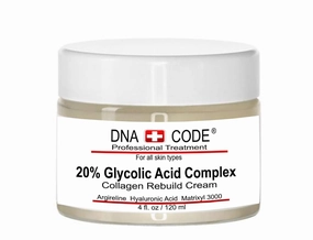 Anti-Aging 20% Glycolic Acid Complex Collagen Reubild Cream w/Argireline,Matrixyl 3000, CoQ10