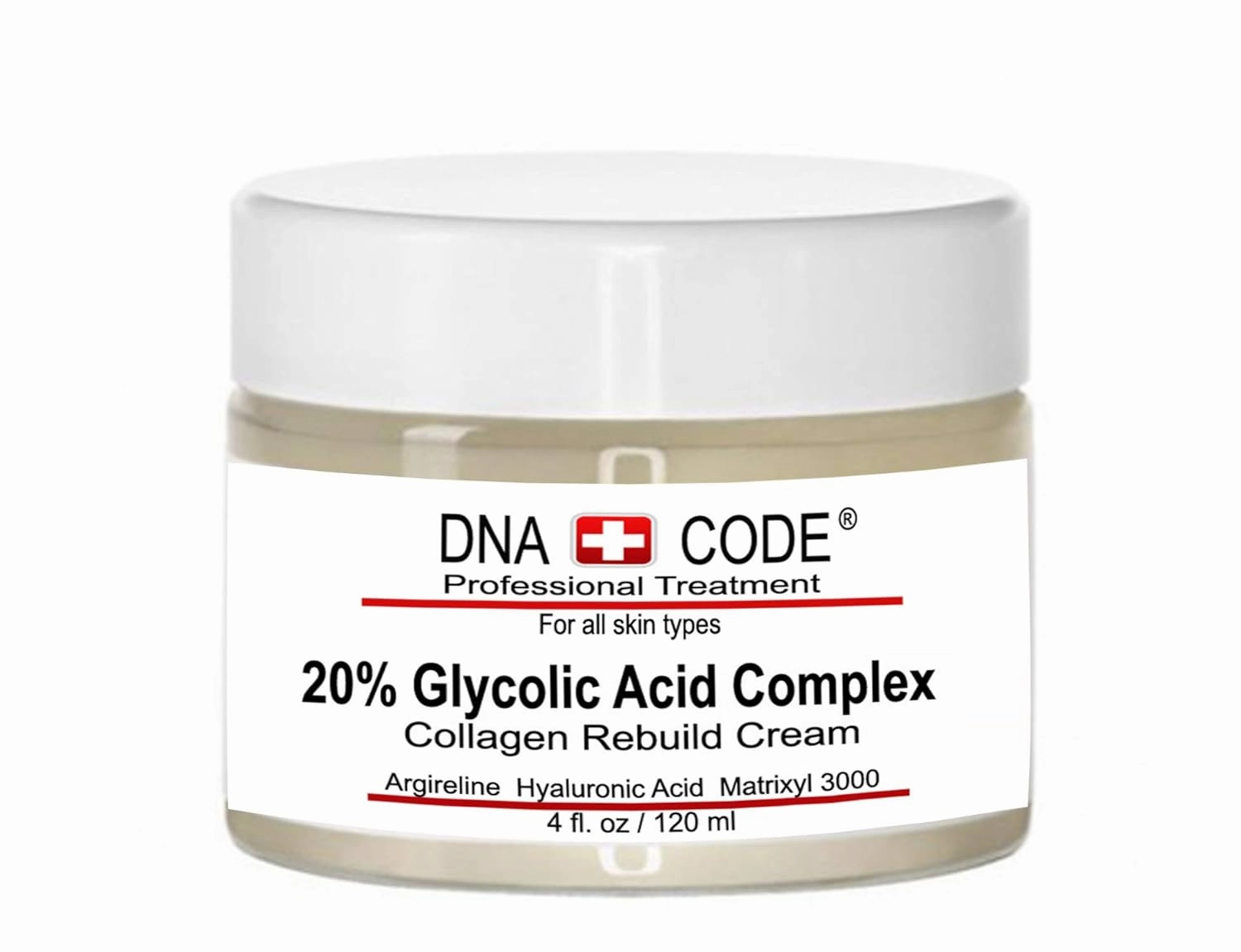 Anti-Aging 20% Glycolic Acid Complex Collagen Reubild Cream w/Argireline,Matrixyl 3000, CoQ10