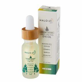 Anti-Aging Copaiba Eye Oil - Reduces Wrinkles, Puffiness & Dark Circles, Natural Ingredients, Hydrating & Firming Formula - 15ml