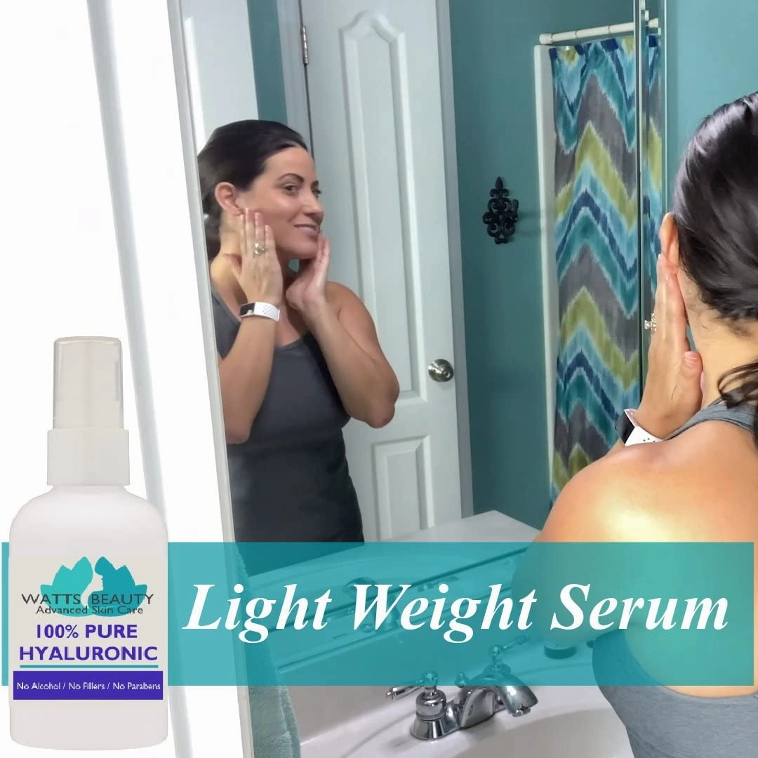 Anti Aging Wrinkle Filler of 100% Pure Hyaluronic Acid for Face - No Alcohol, No Parabens, Vegan & USA - Hyaluronic Levels Simply Decrease with Age Causing Sagging, Wrinkles, Dry Skin & Fine Lines