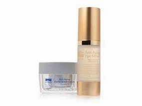 Anti Wrinkle Dead Sea Spa Care Anti-Aging Eye Serum and Anti-Aging Facial Scrub Cream