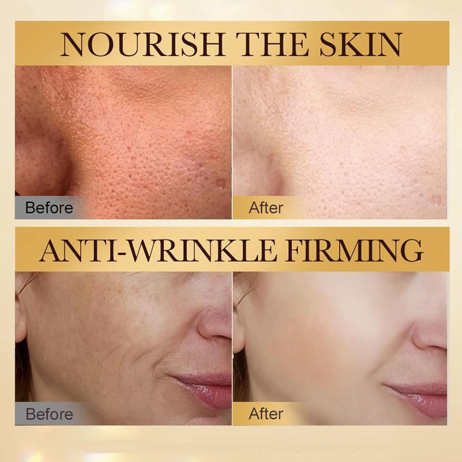 Anti-Wrinkle Firming Serum, Anti-Aging Essence, Wrinkle Lifting & Firming Essence, Anti-Wrinkle Facial Serum for All Skin Types (3pcs, 30ml)