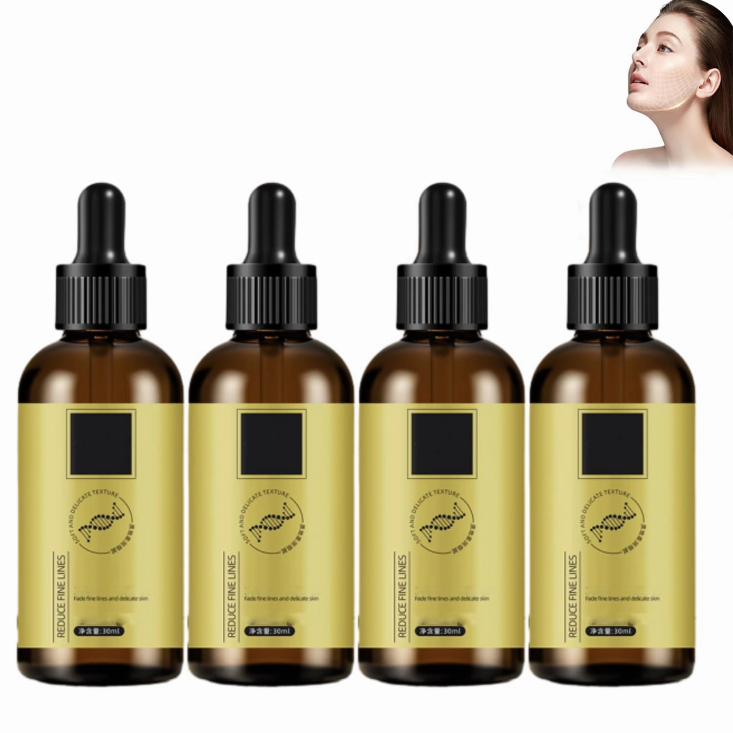 Anti-Wrinkle Firming Serum, Anti-Wrinkle And Firming And Plump Face Serum, Lifting Essence (4 Pcs)
