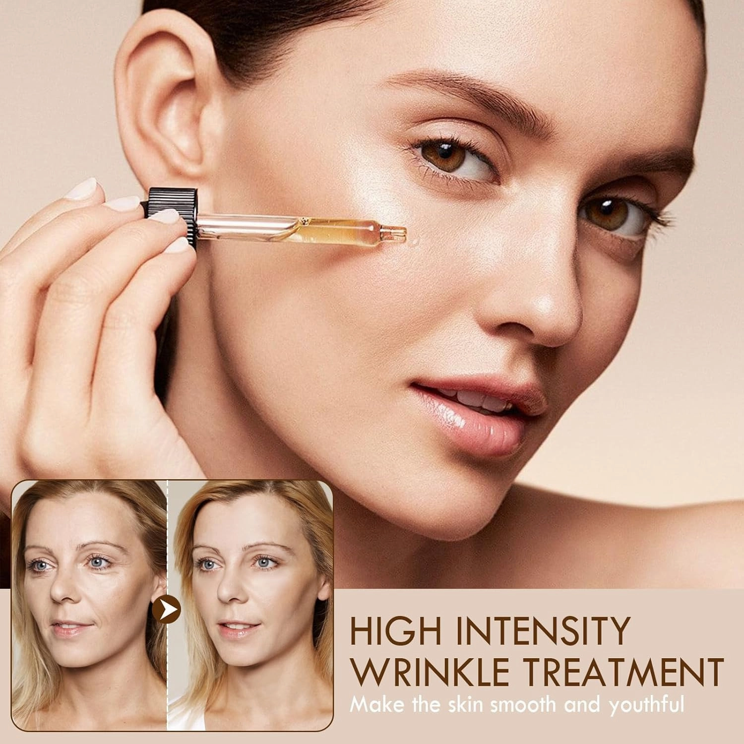 Anti-wrinkle Firming Serum,Firm and Plump Face Serum,Wrinkle Lifting and Firming Essence,Reduce Fine Lines Firms Skin,Hydrate & Moisturize