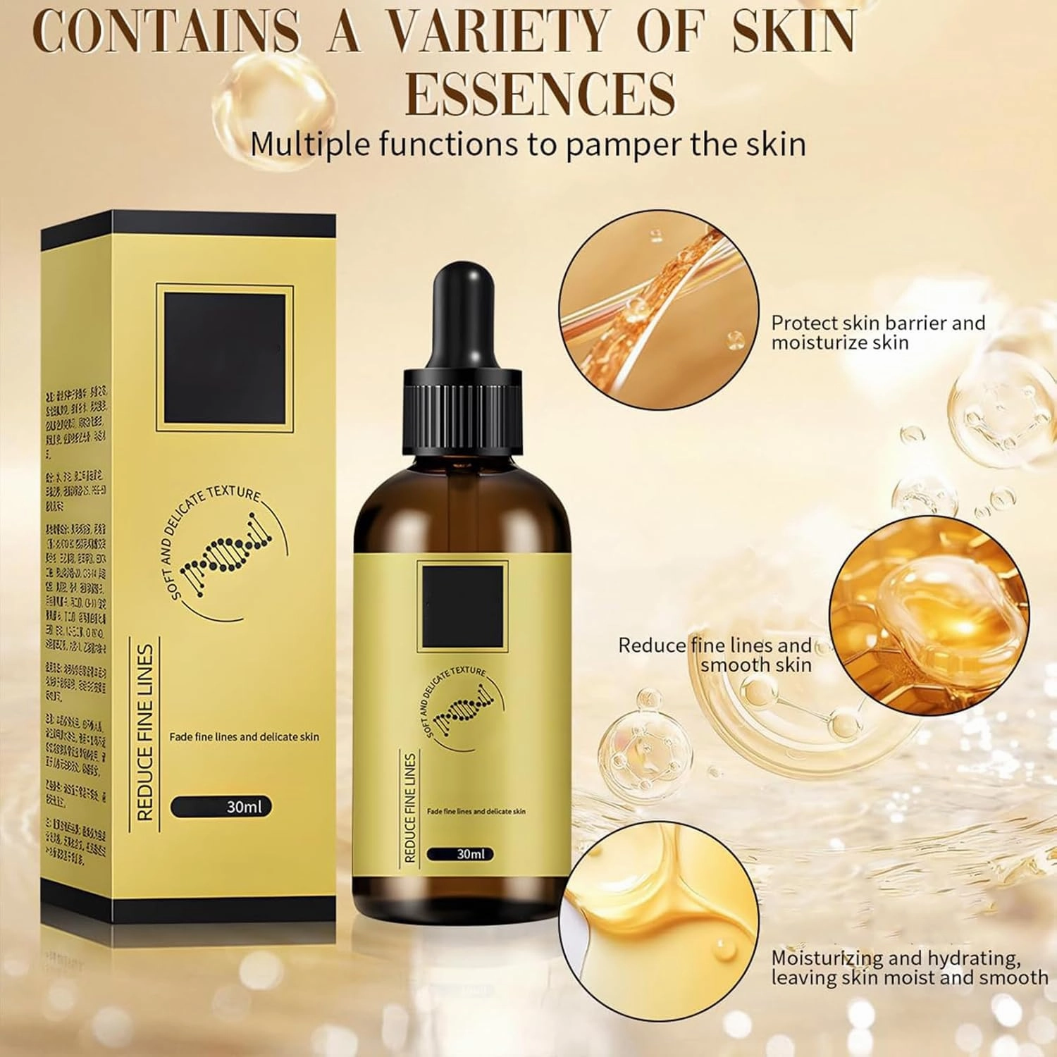 Anti-wrinkle Firming Serum, Hydrate and Moisturize, Reduce Fine Lines Firms Skin, Firm and Plump Face Serum, for All Skin Types(2pcs)