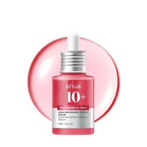 ANUA Niacinamide 10   TXA 4 Serum, Hyaluronic Acid, Tranexamic acid, Vitamin B12, Facial Serum for Glass Skin, Clarifying, Radiant Complexion with Natural Color, Korean Skin Care (30ml /1.01 fl.oz)