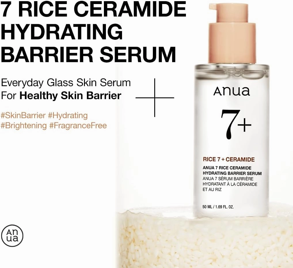 ANUA Rice 7 Ceramide Hydrating Barrier System Serum