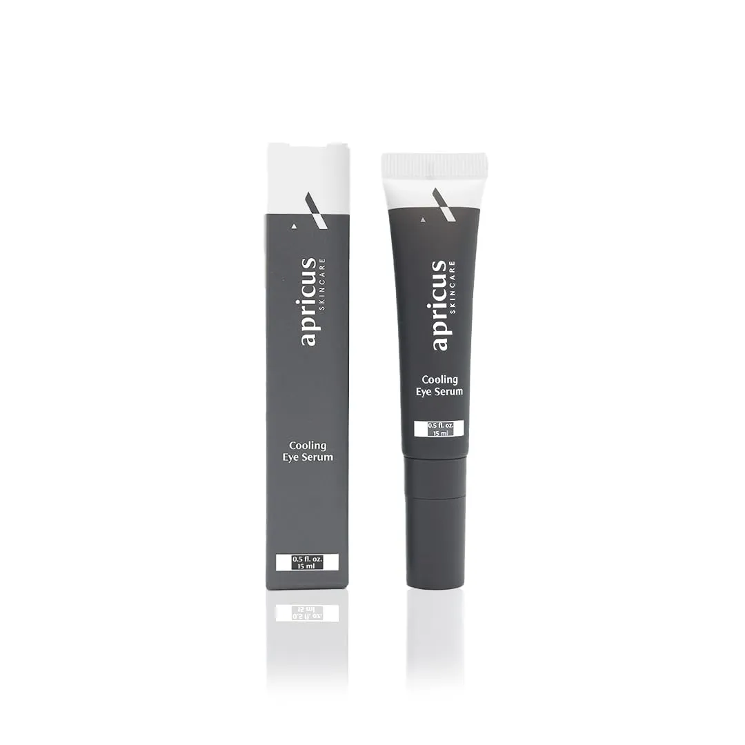 Apricus Eye Serum, Caffeine Peptide Formula, Lightweight Serum for Dark Circles, Puffiness and Fine Lines