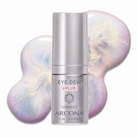 ARCONA Eye Dew Plus - Crystal Liquid Eye Serum, Illuminating & Firming Eye Cream with Neodermyl, Vitamin C, Peptides and Ceramides, .4 oz, Made In The USA