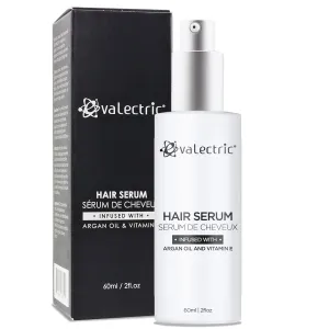 Argan Oil Hair Serum - For Dry, Damaged, Frizzy Hair - Anti-Frizz, Straightening, and Shine Serum with Vitamin E - 2 Fl. Oz.