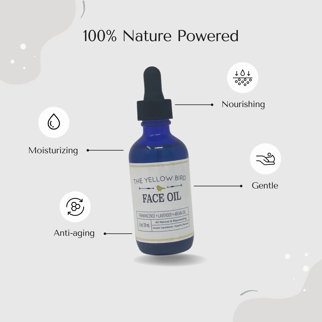 Argan Face Oil Cleanser. Moisturizing Anti Aging Natural & Organic Facial Serum for Acne, Spots, Scars, and Wrinkles. Hydrating Botanic Blend for Youthful Glow. (Argan, 2 oz)