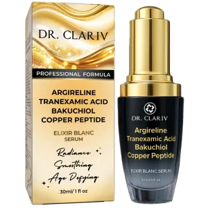 Argireline   Bakuchiol Serum for Face – Hydrating Serum with Tranexamic Acid, Copper Peptide – Anti-Aging, Wrinkle Reduction, Skin Firming, Radiance Boost – 1 Fl Oz