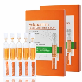 Astaxanthin Serum for Face, Face Serum for Women, Retinol serum for face, Anti Aging for Firmness, Moisturizing, Smooth Fine Lines, Dry Skin, Glow, Shrink Pores(20PCS)