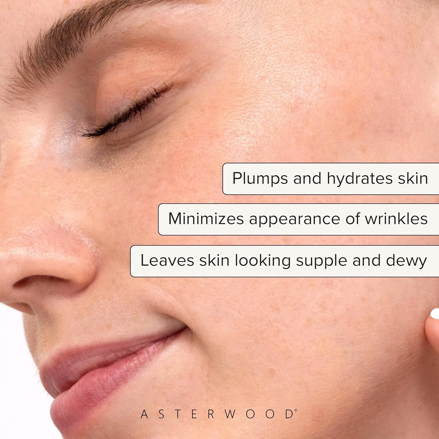 Asterwood Hyaluronic Acid Serum for Face - Plumping, Anti-Aging, Hydrating - Fragrance-Free - 8 Fl Oz