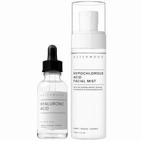 Asterwood Hyaluronic Acid Serum 1 oz   Hypochlorous Acid Facial Mist