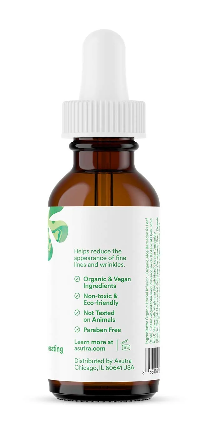 ASUTRA 2.5% Retinol Serum, 1 fl oz (Pack of 2) - Hyaluronic Acid, Vitamin E, Wheat Germ, Aloe, & Jojoba Oil, Plumping Face Serum
