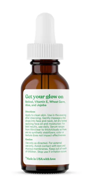 ASUTRA 2.5% Retinol Serum, 1 fl oz (Pack of 2) - Hyaluronic Acid, Vitamin E, Wheat Germ, Aloe, & Jojoba Oil, Plumping Face Serum