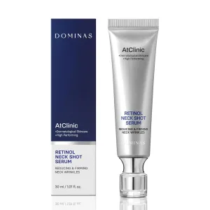 Atclinic Neck Firming Serum with Retinol & 5-Peptides – Reduce Wrinkles & Tech Neck Lines in 2 Weeks | Lightweight, Korean Skincare (1 fl oz)