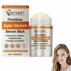 ATTDX FirmGlow Apis Venom Serum Stick,botox bee venom wrinkle removal cream,bee venom skin treatment cream,Firming Serum Stick,Lifting, Hydrating, Uplifting and Recovery for all skin types (1PC)