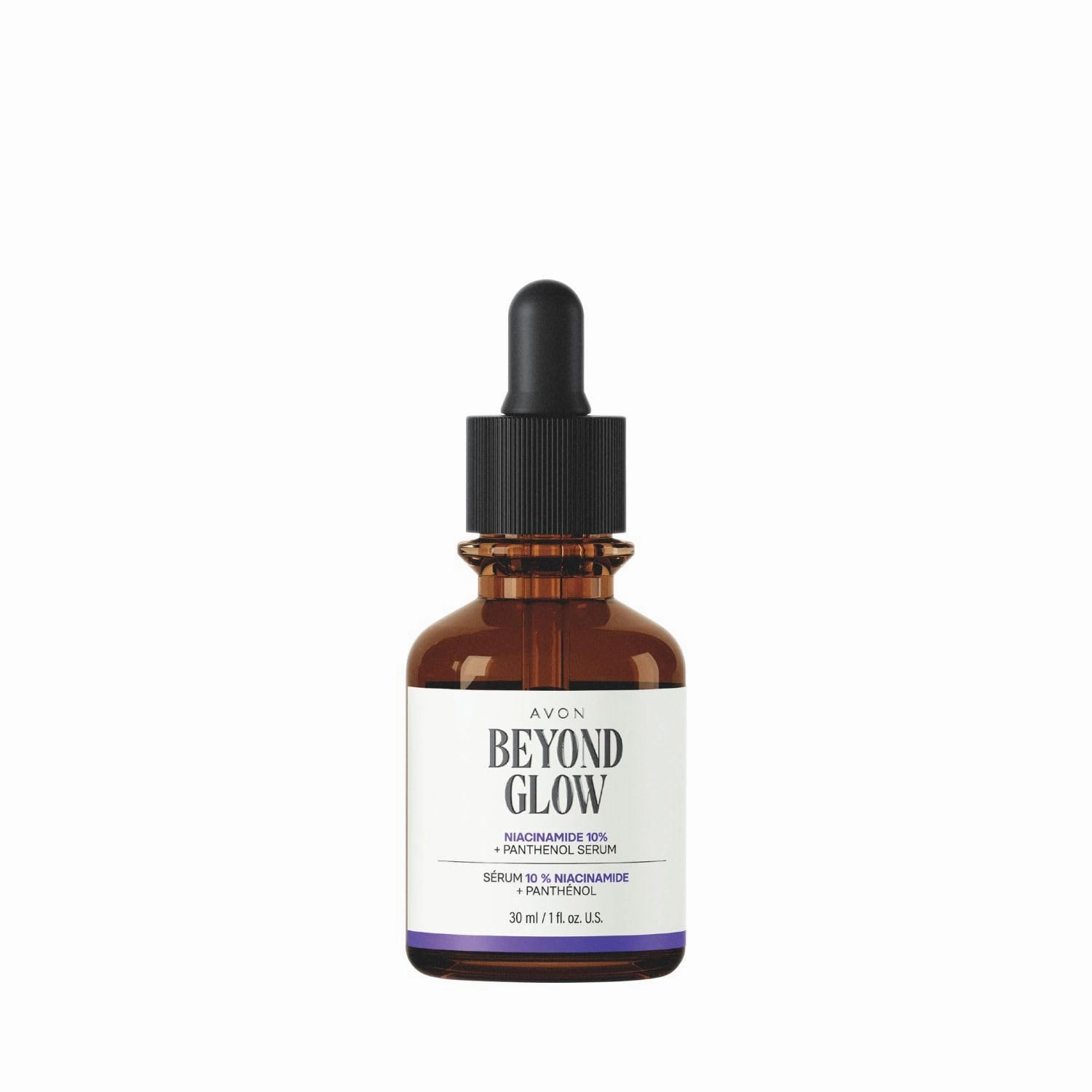 Avon Beyond Glow Niacinamide 10%   Panthenol Serum – Hydrating Facial Serum for Even Skin Tone & Elasticity, Vitamin B3 & Provitamin B5, Paraben-Free, 1 fl. oz.