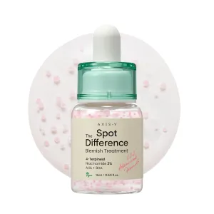 AXIS-Y Spot The Difference Blemish Spot Treatment - 4-Terpineol 2% Niacinamide AHA BHA Soothes Breakouts & Skin Barrier Repair - Vegan Korean Skin Care Face Serum - 0.50 fl. oz.