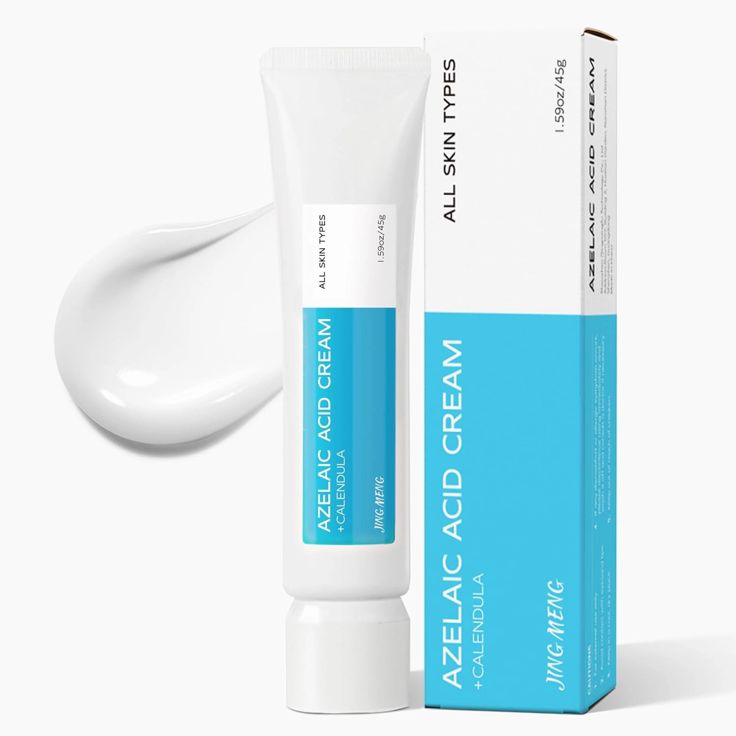 Azelaic Acid Cream, Minimize Pores, Reduce the look of dark spots, Blemish Spot, Pure Azelaic Acid with CALENDULA, Niacinamide, Sensitive Friendly Skin Care For Women 1.59oz