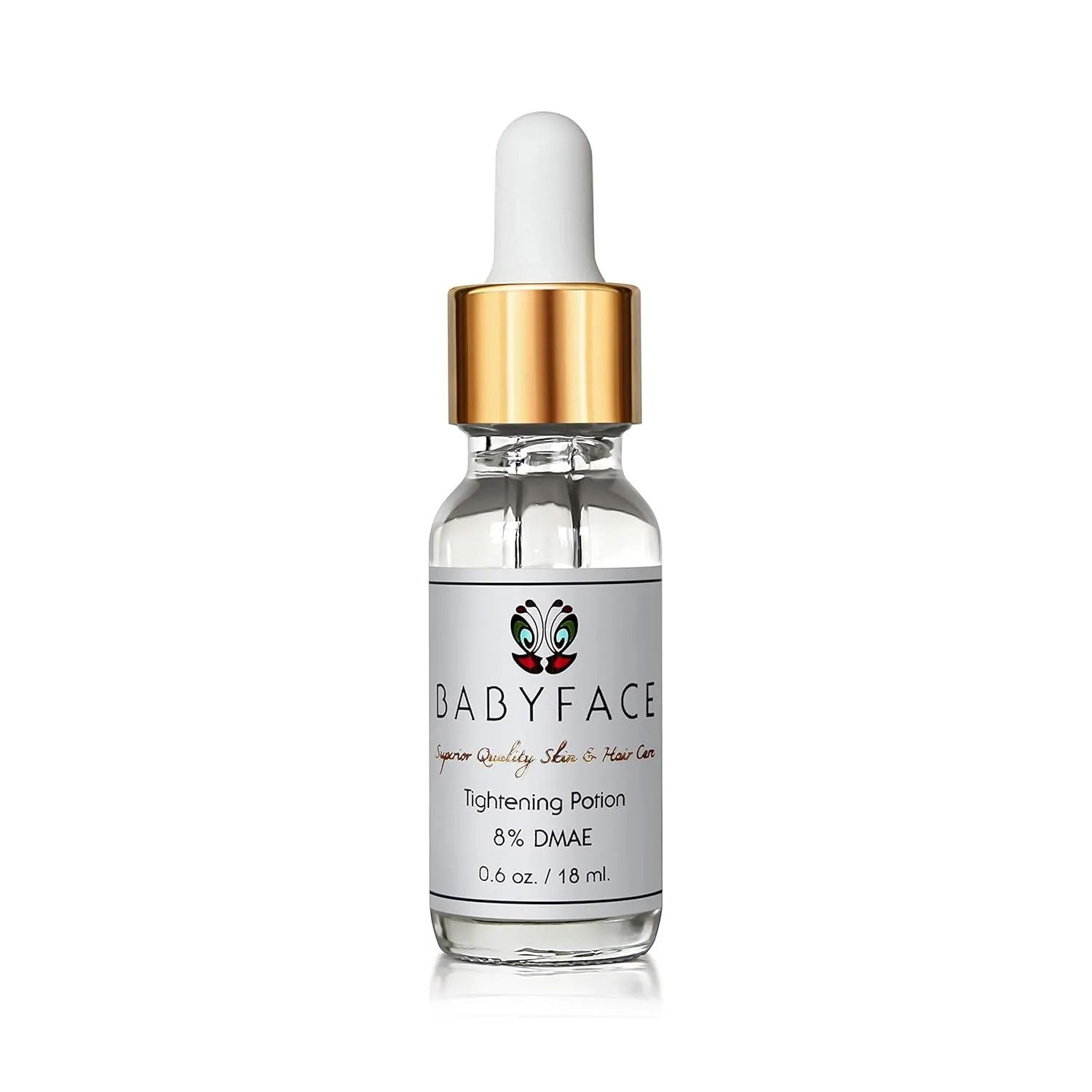 Babyface Instant Tightening Serum - Extra Strength 8% DMAE for Maximum Tightening, Pore Refining, Face Firming, Anti-Aging. Lifts, Smoothes, Resurfaces Dull Skin (0.6 oz)
