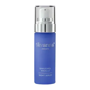 Bakuchiol Miracle Night Serum - Retinol Serum for Face - Restores Luminosity, Firms, Plumps and Hydrates Skin - Facial Moisturizer - 1 oz
