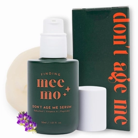 Bakuchiol Face Serum - Finding Meemo Don't Age Me Retinol Alternative Peptide Ingredient for Fine Lines & Wrinkles, 1% Bakuchiol Oil, Anti Aging