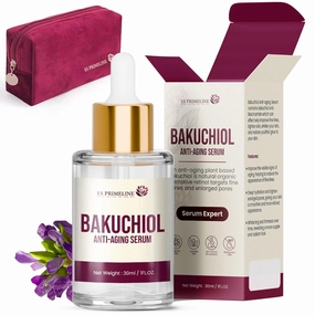 Bakuchiol Retinol Vitamin C Complex Serum for Face, Neck for Smooth Skin Ultra Hydrating Serum Anti Aging for Fine Lines Wrinkles UV friendly